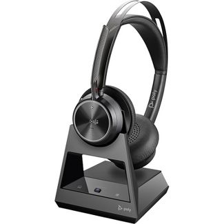 Voyager Focus Office USB-A (Plantronics) Bluetooth Dual-Ear (Stereo) Headset with Boom Mic