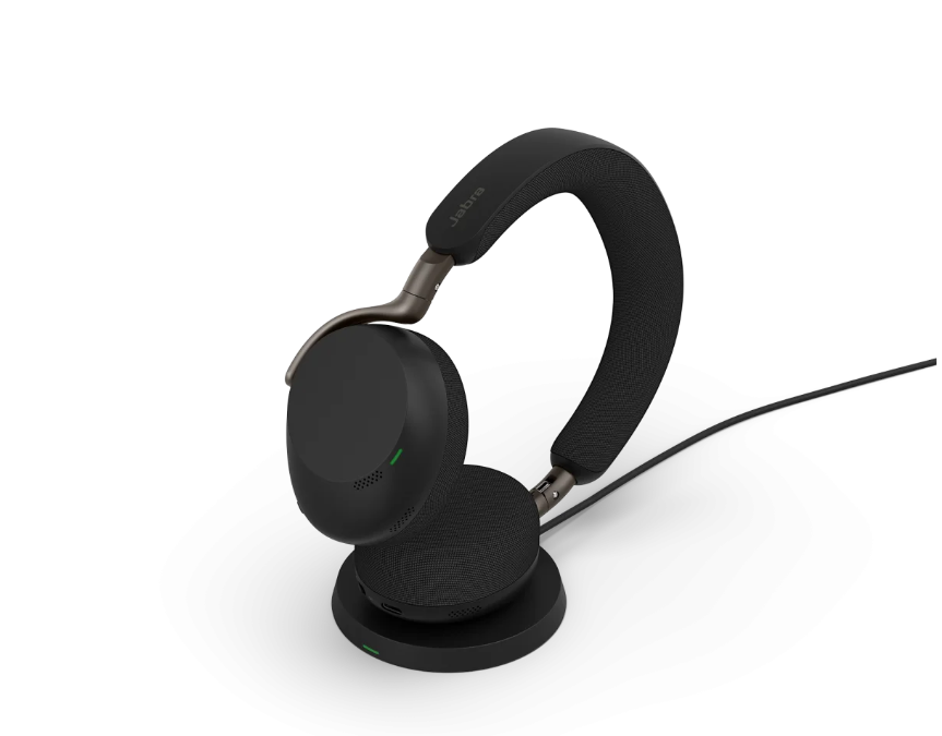 Evolve3 75 UC - USB-A with Wireless Charging Pad Black - (37599-989-989)