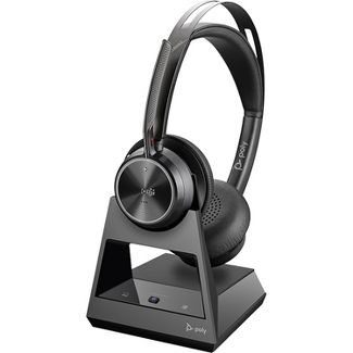 Voyager Focus 2 Office USB-A (Plantronics) - Bluetooth Dual-Ear (Stereo) Headset with Boom Mic
